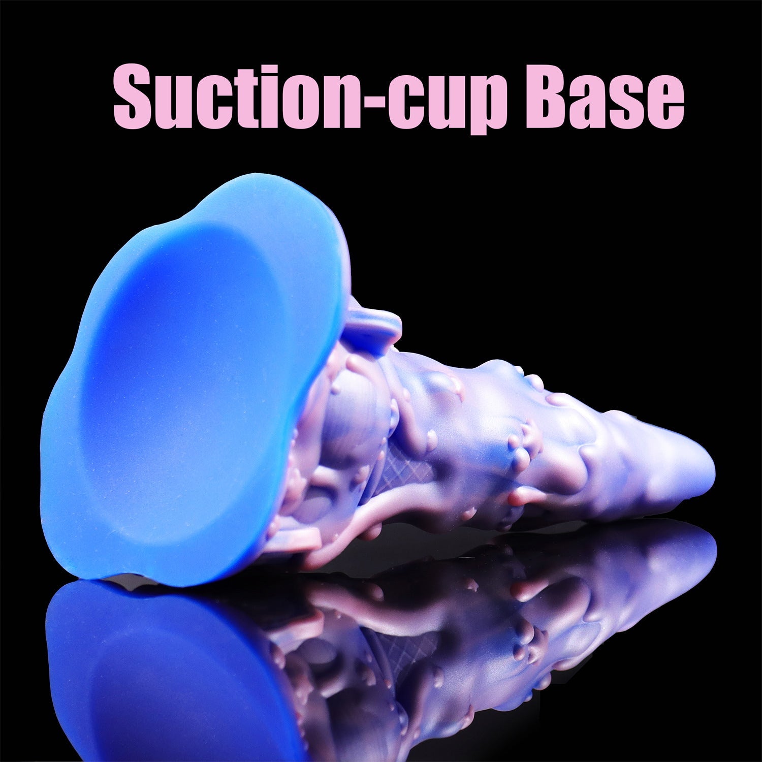 Joyomas-AIMITEX 7.48-inch Rainbow Ice Cream Liquid Silicone Fantasy Dildo Masturbation Massager
