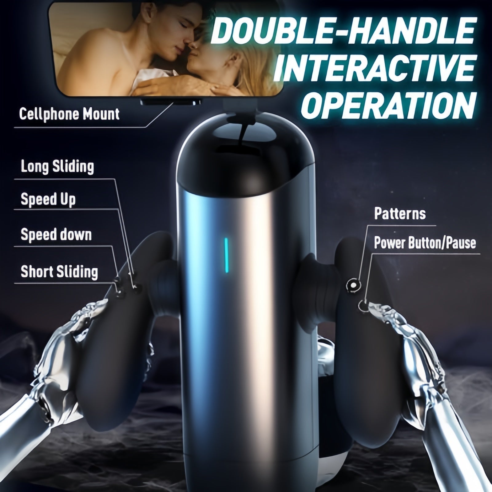 Joyomas - Gamer Stroker Sex Toy for Men 10 Speed Frequencies 10 Distance Modes