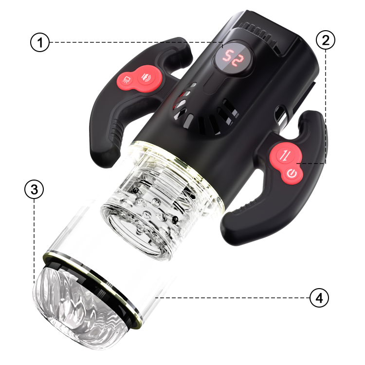 Joyomas - Titanium Warrior Pro Sucking Rotating Thrusting Male Masturbator