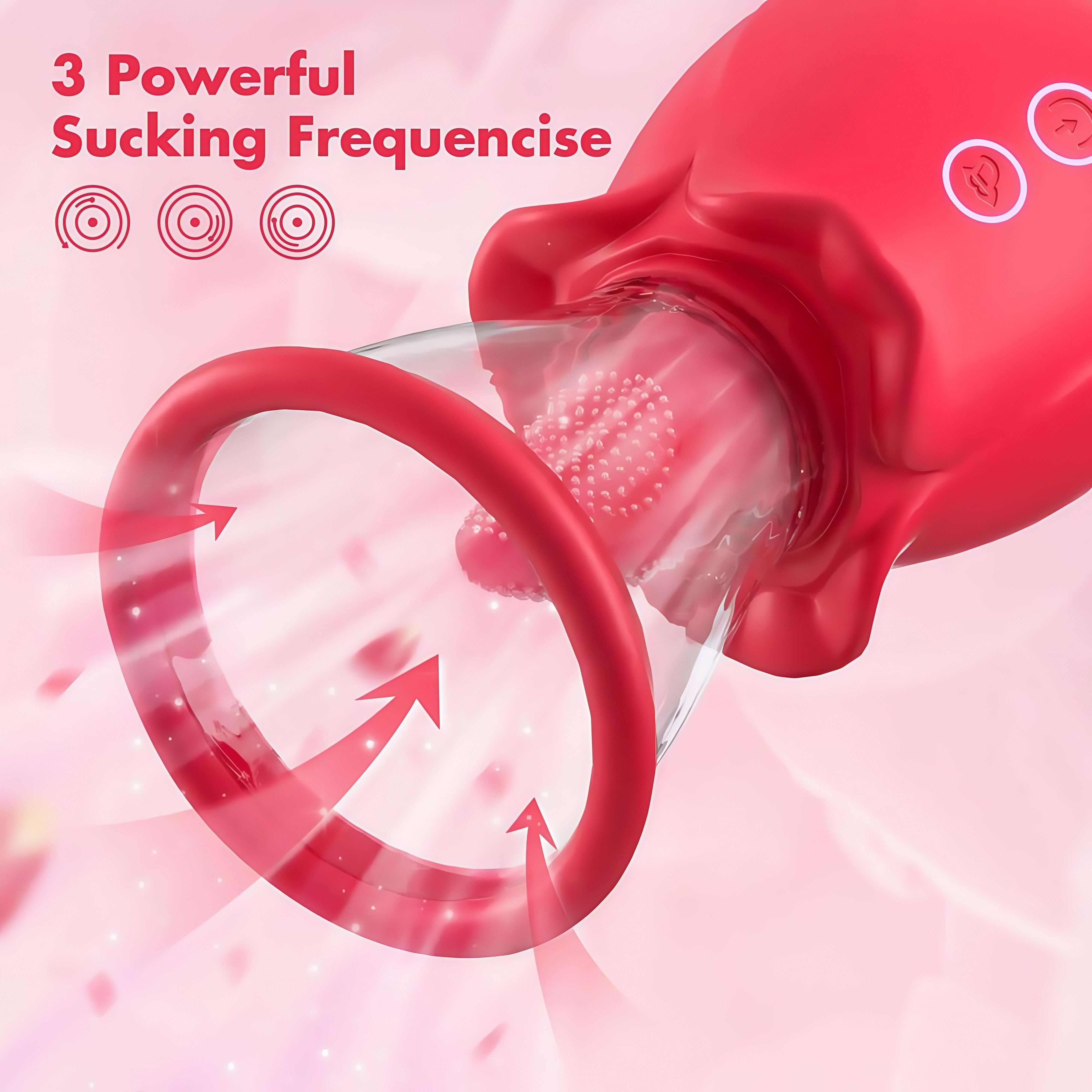 Joyomas - 3 in 1 Sucking &Licking Rose Vibrators