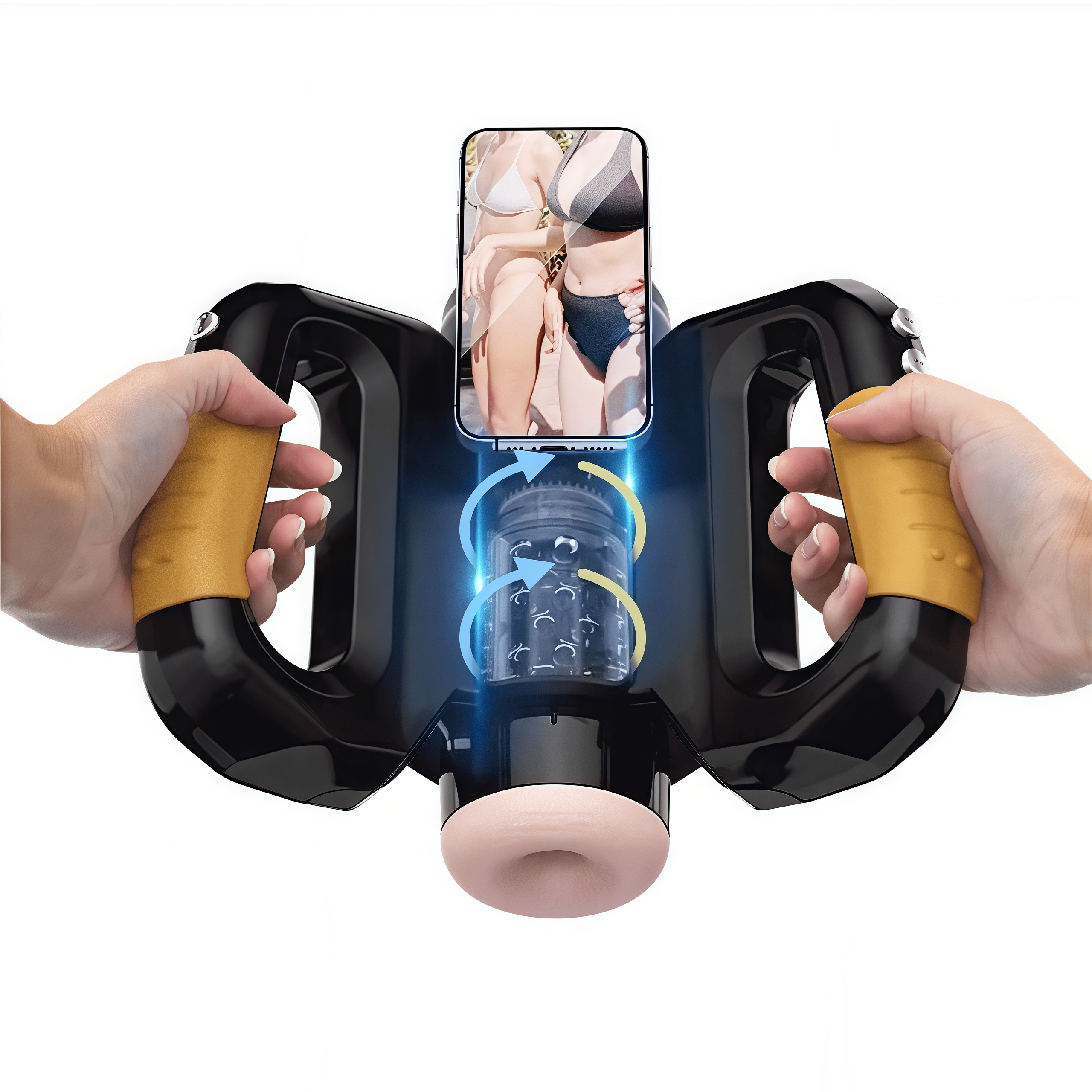 Joyomas-Hercules Grip Telescopic Rotating Masturbation Cup