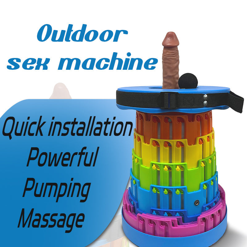 Joyomas - TOYHEERG Rainbow Chair Sex Dildo Machine Outdoor Stimulation