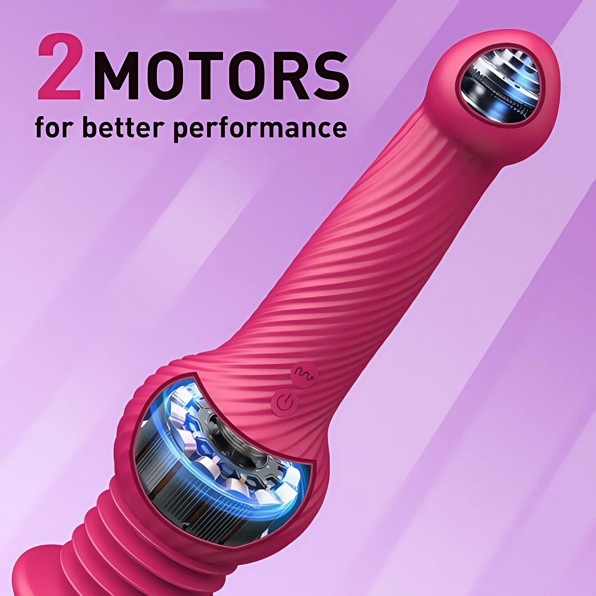 Joyomas - Knot Monster 10 Thrusting Vibrating Huge Dildo 9.25 In