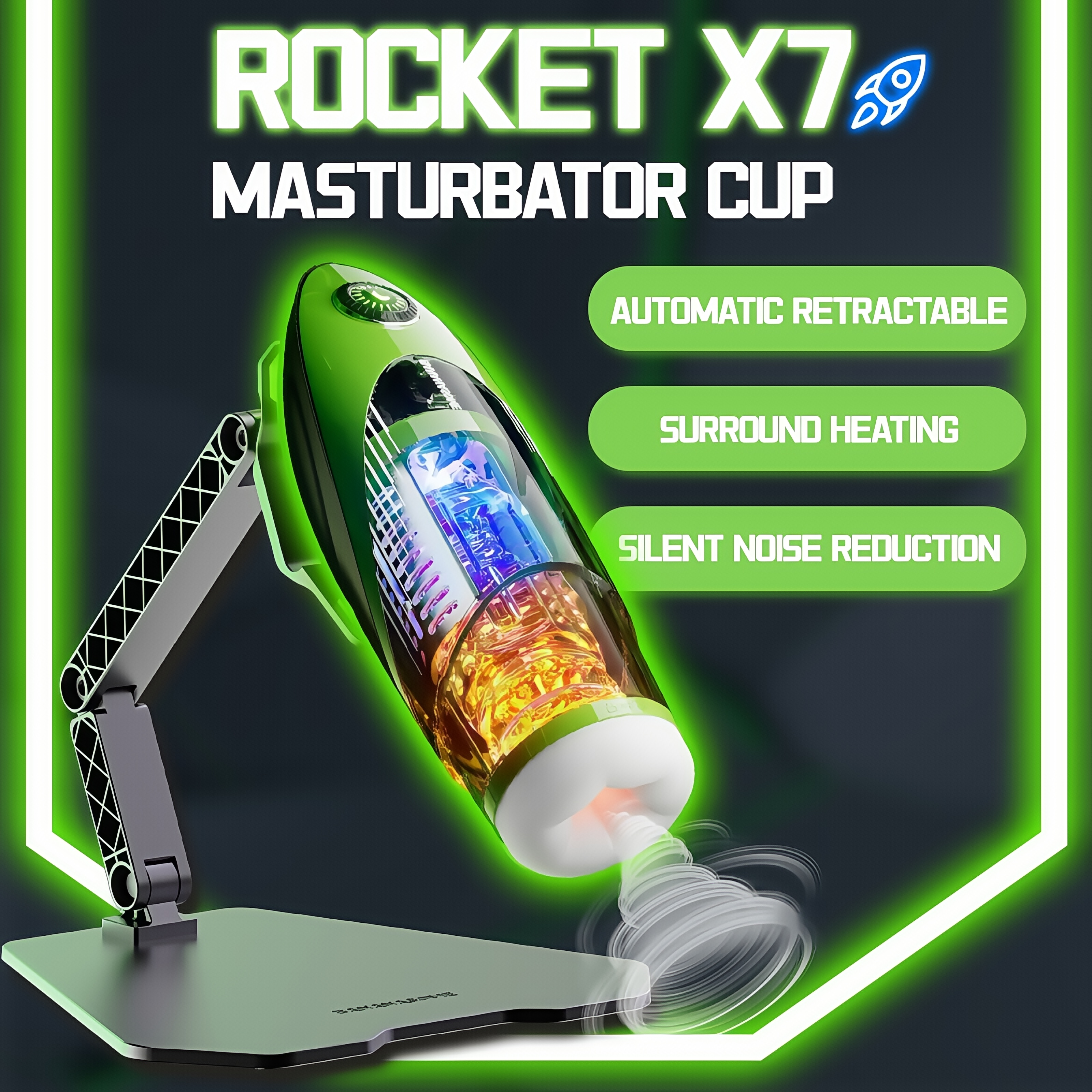 Joyomas - X7 Male Automatic Masturbation Cup 10 Vibration Modes