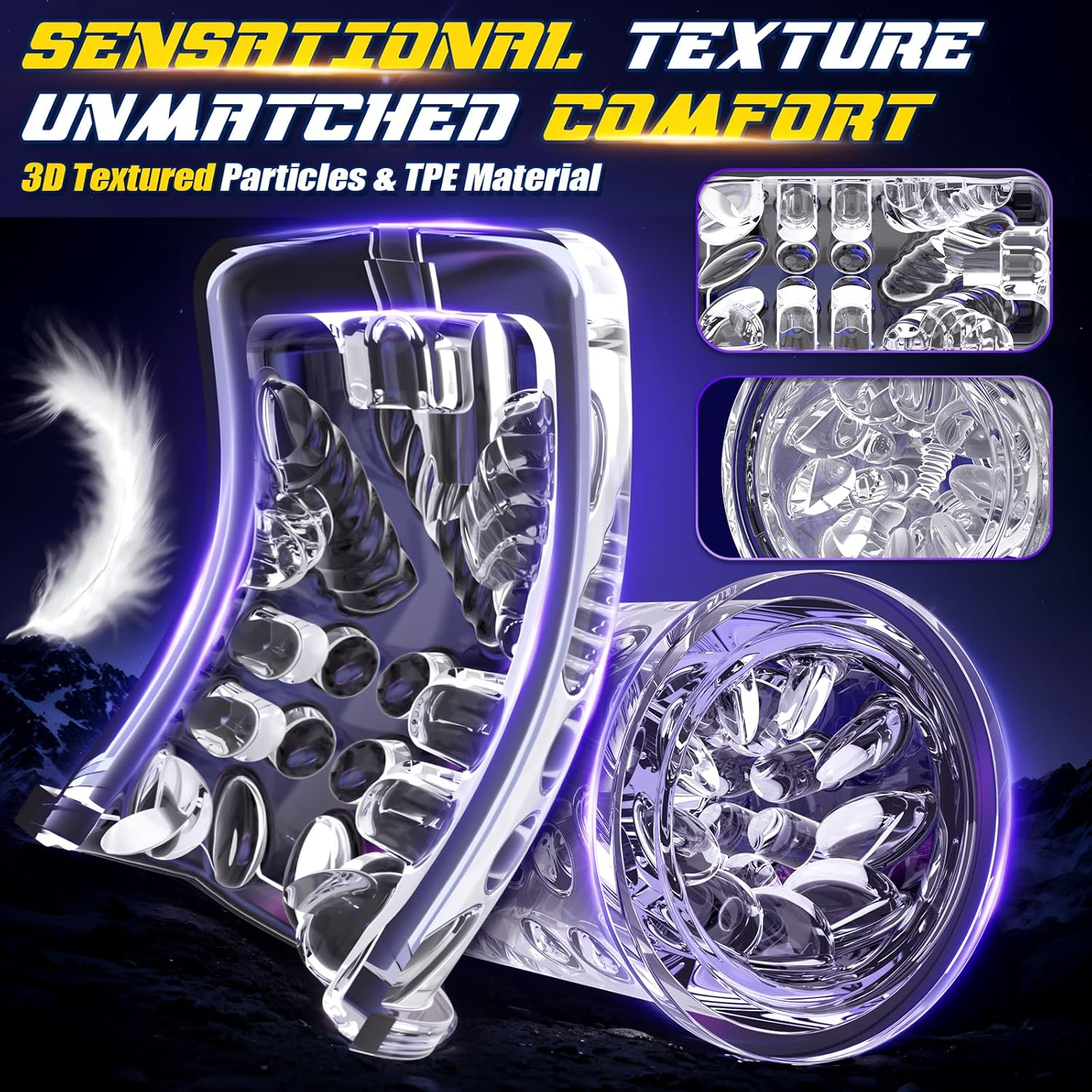 Joyomas - Spaceman 2 in 1 Automatic 7 Telescopic 7 Rotating Male Masturbator
