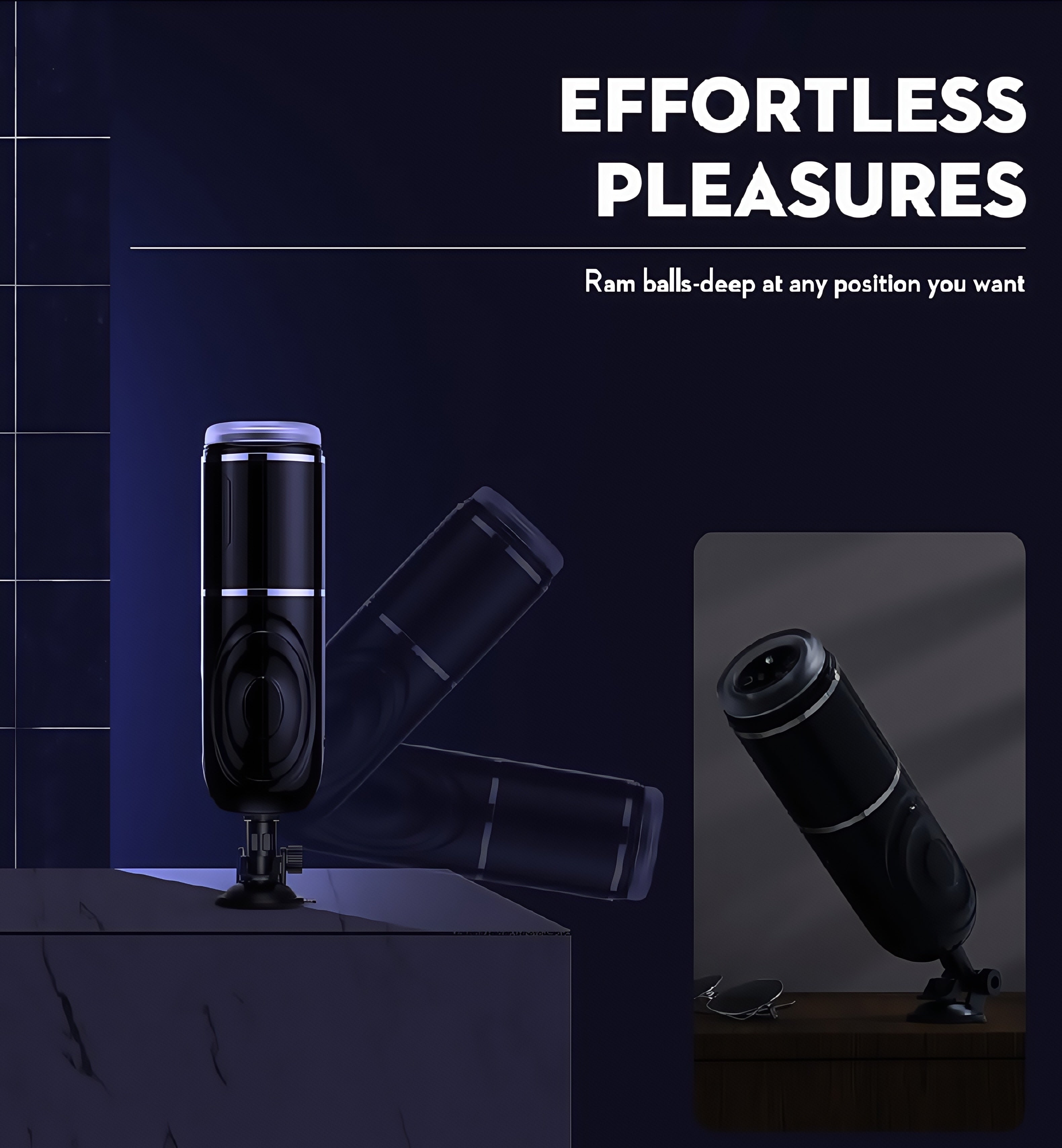 Joyomas-PowerKing Ultra:Technical Hands-free 7 Telescopic Rotation Modes Masturbator Cup