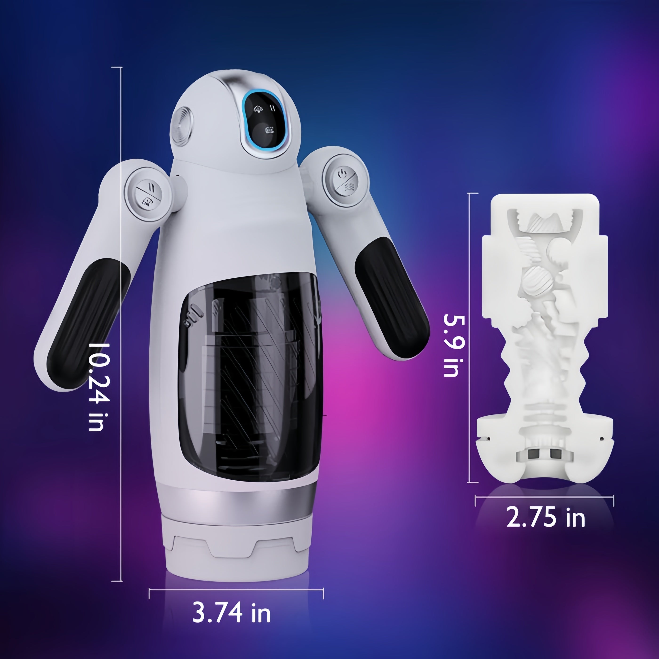 Joyomas-Bella Bot Robot Telescopic Vibrating Male Penis Stroker