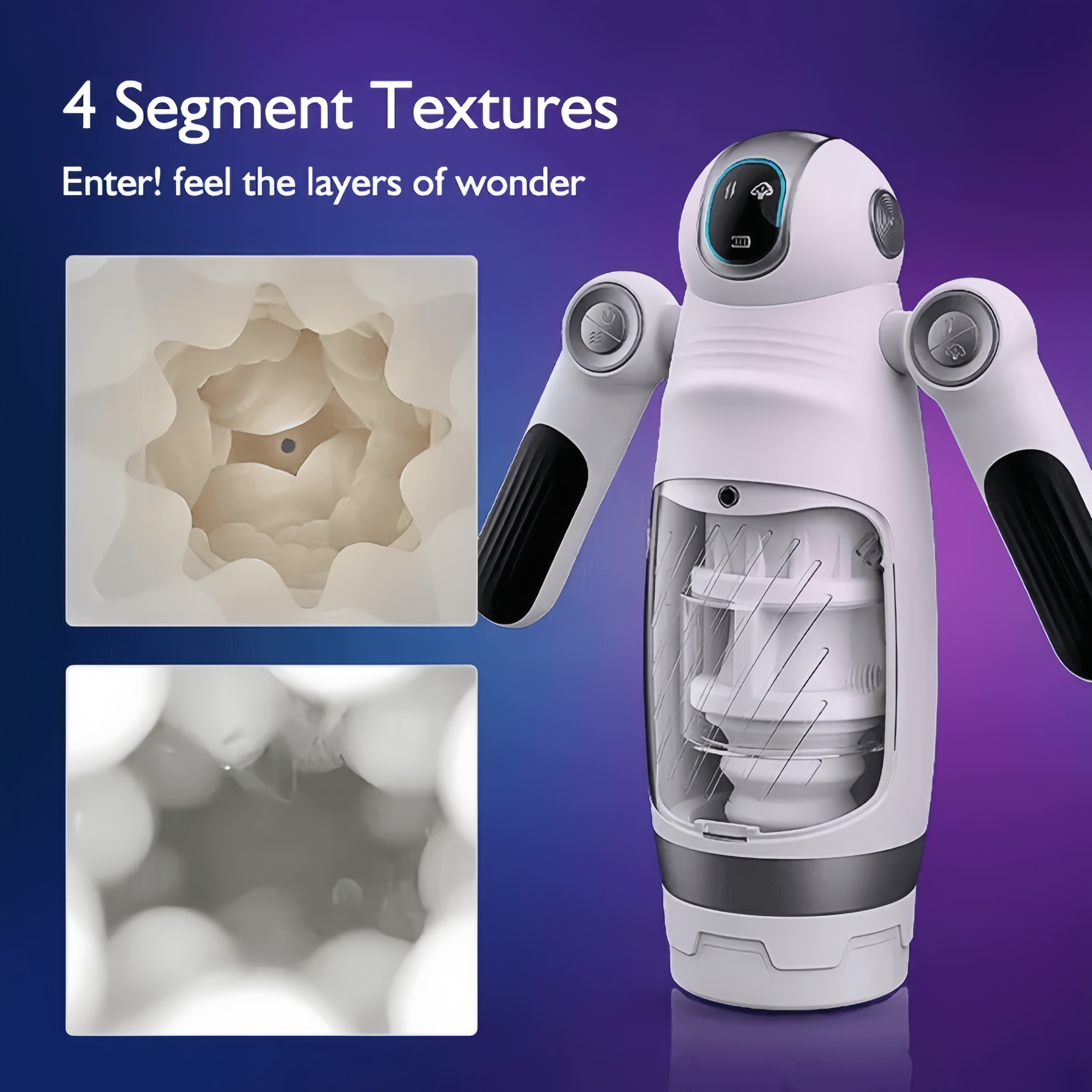 Joyomas-Bella Bot Robot Telescopic Vibrating Male Penis Stroker