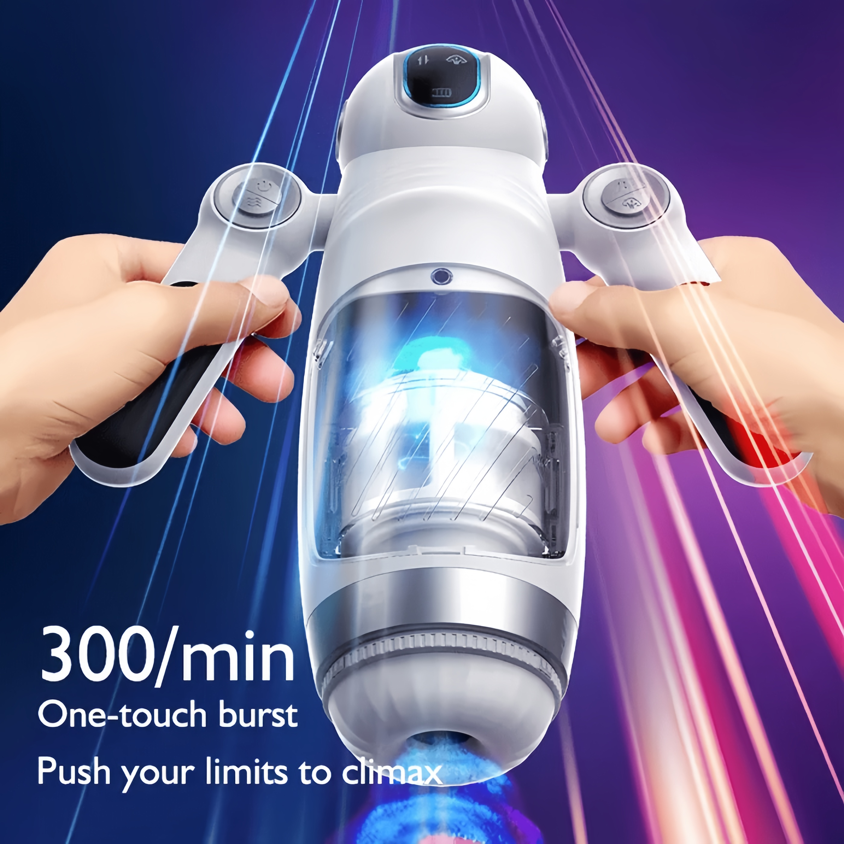 Joyomas-Bella Bot Robot Telescopic Vibrating Male Penis Stroker